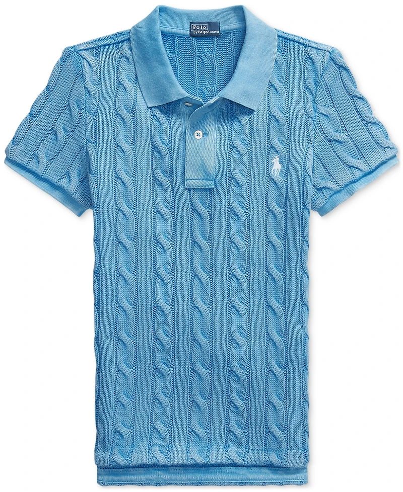 Polo Ralph Lauren Women's Cable-Knit Polo Shirt