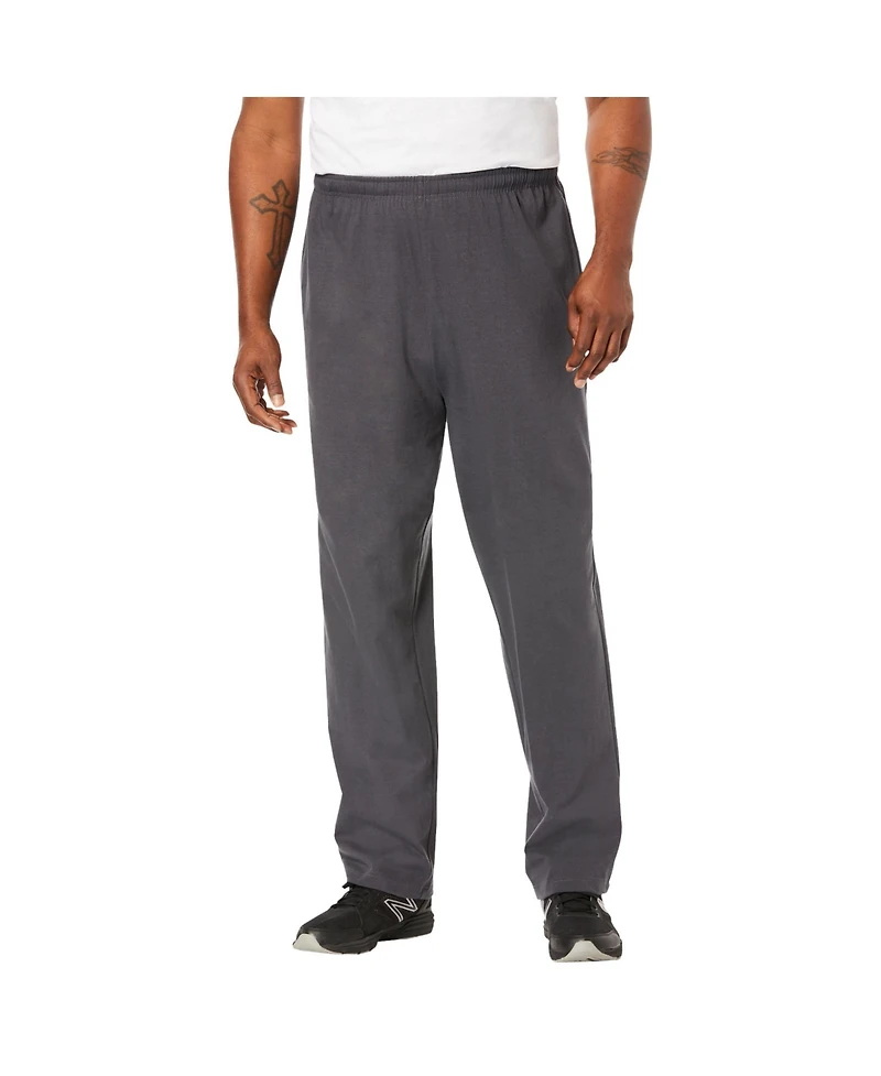 KingSize Big & Tall Lightweight Jersey Open Bottom Sweatpants