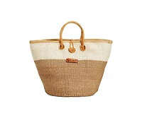 Earth Life Handwoven Sisal Straw Basket Tote