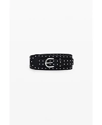 Desigual Women's Wide studded belt