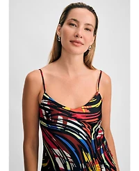 Isaac Mizrahi Women's Trim Strap Slip Dress