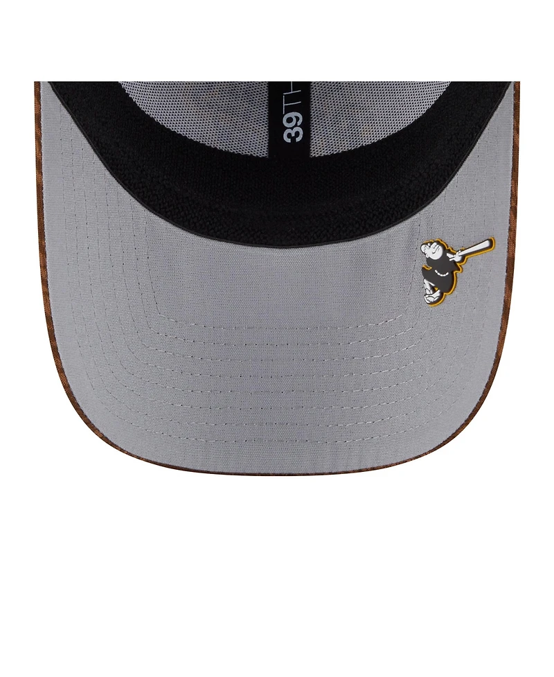 New Era Men's Brown San Diego Padres 2025 Mlb Clubhouse 39THIRTY Flex Hat