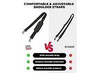 Kemimoto Water Bottle Holder Bag, Water Bottle Carrier with Adjustable Shoulder Strap, Water Bottle Pouch Holder for Hiking, Camping, Fishing, Compati