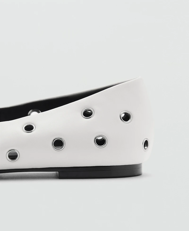 Mango Women's Die-Cut Ballerinas Shoes