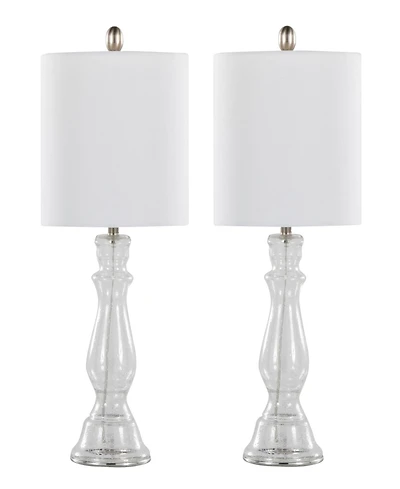 LumiSource Bishop 24" Glass Table Lamp, Set of 2