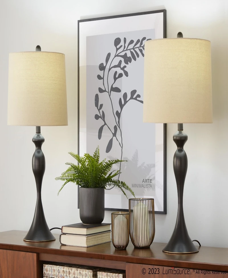 LumiSource Ashland 27" Metal Table Lamp