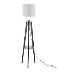 LumiSource Compass 58" Wood Floor Lamp