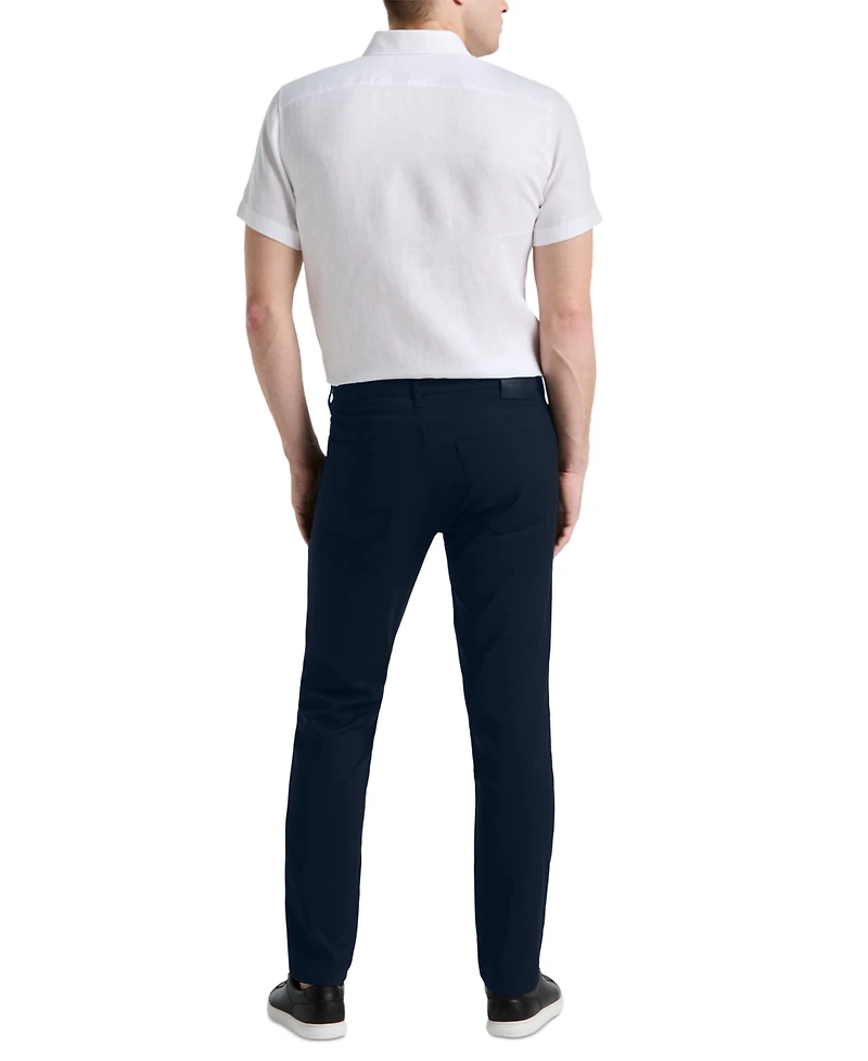 Perry Ellis Men's Double-Weave Slim-Fit 5-Pocket Pants