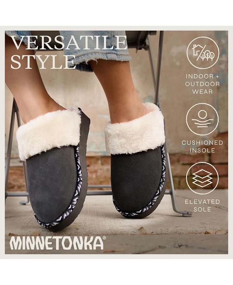 Minnetonka Women's Cerise Plush Slippers