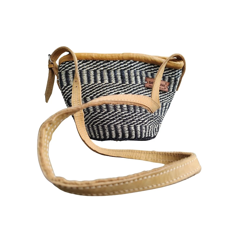 Small Balance Handcrafted Sisal Straw Crossbody Bag
