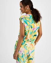 I.n.c. International Concepts Petite Side-Tie Top, Exclusively at Macy's