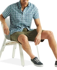 Nautica Men's Classic-Fit Stretch Plaid Button-Down Shirt