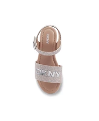 Dkny Little and Big Girls Cassie Coara Casual Sandal
