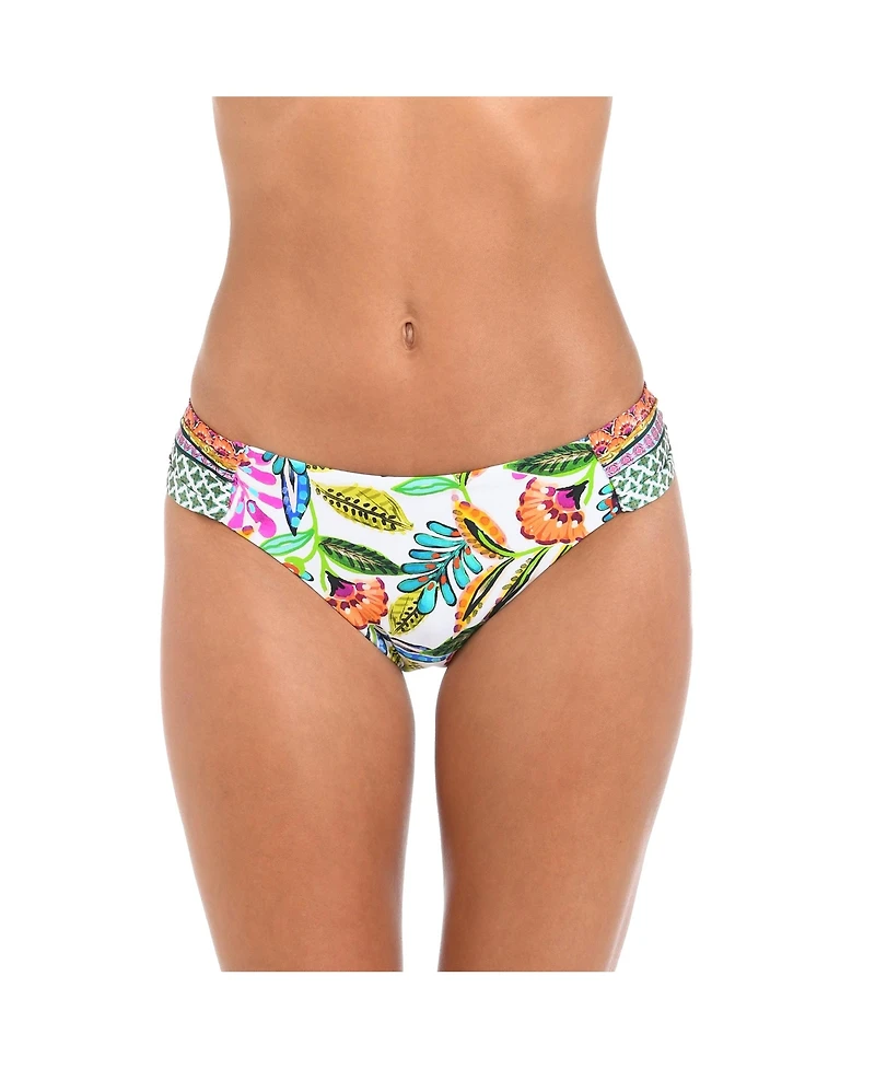 Sunshine 79 Women's Bottoms Swim Jungle Jive Shirred Side Hipster