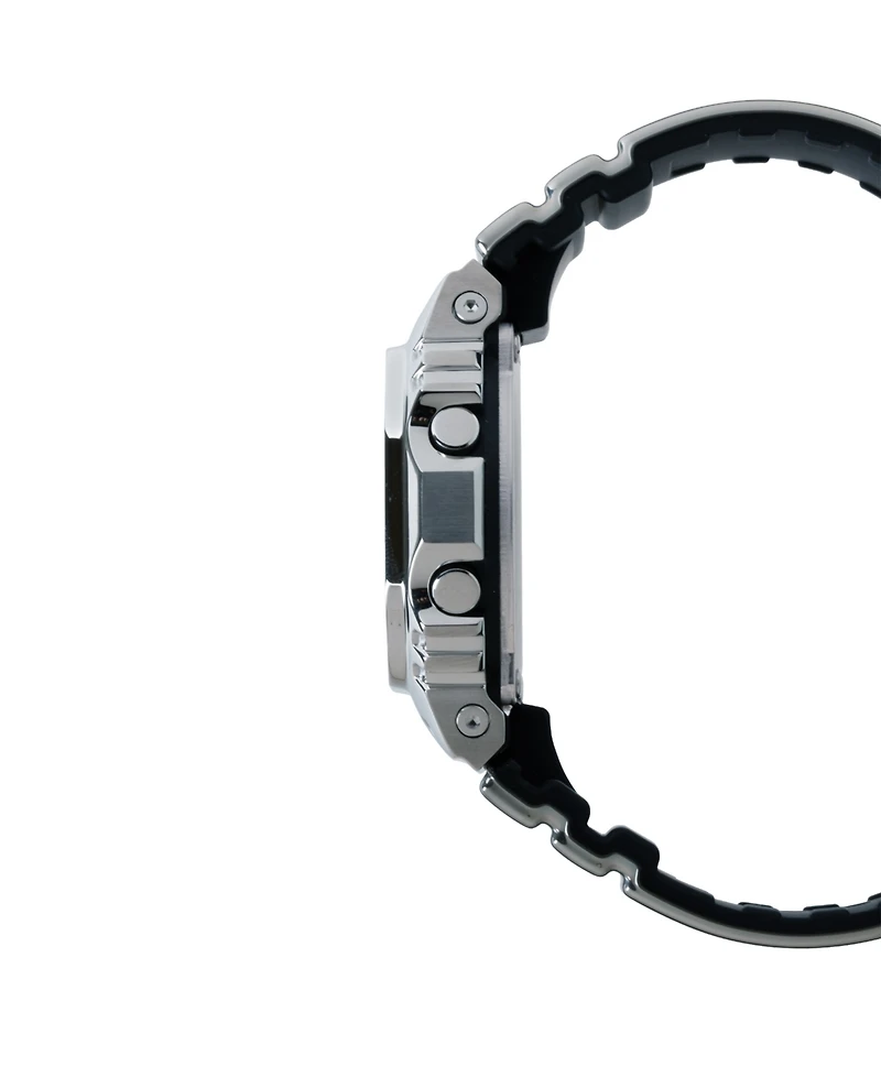 G-Shock Men's Silver-Tone Silicone Watch