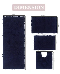 Home Weavers Modesto 4-Pc Bath Rug Set