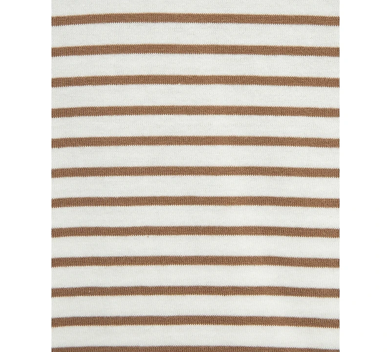 Little Me Baby Boys 2-Pc. Stripe T-Shirt & Lion Shortall Set