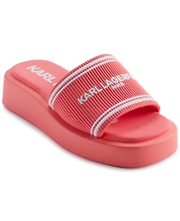 Karl Lagerfeld Paris Women's Ohare Platform Slide Flat Sandals