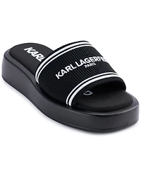Karl Lagerfeld Paris Women's Ohare Platform Slide Flat Sandals
