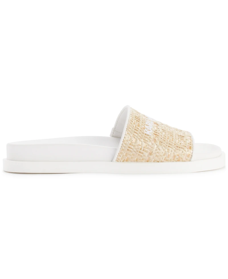 Karl Lagerfeld Paris Women's Hazlet Slide Flat Sandals
