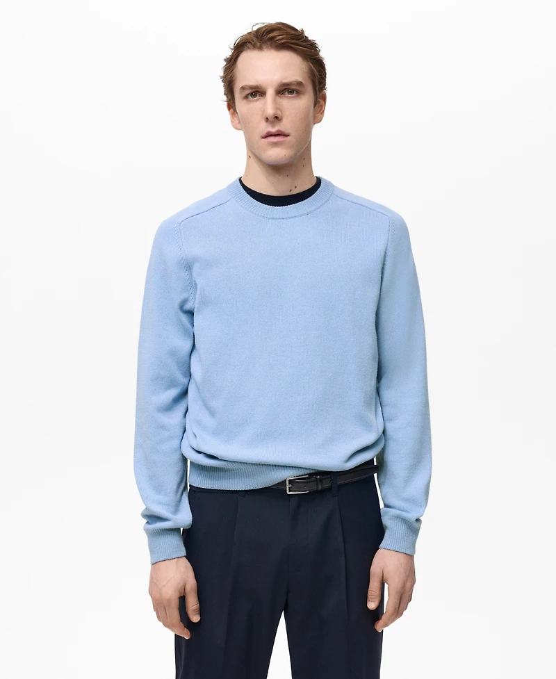 Mango Men's Knitted Cotton Sweater
