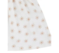 Huggies Baby Girls Ruffled-Sleeve Jersey Dress & Bloomer Set