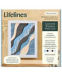 Lifelines FlowCrafts Layered Wooden Wall Art Crafting Kit