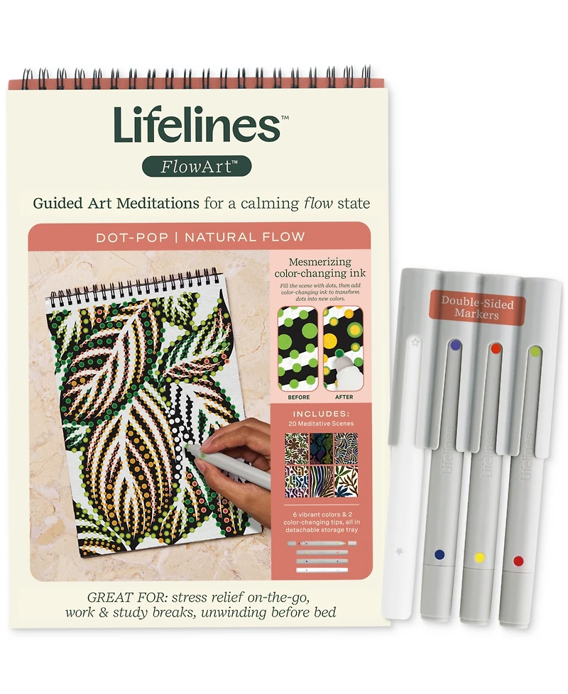 Lifelines FlowArt Dot-Pop Natural Flow Art Kit