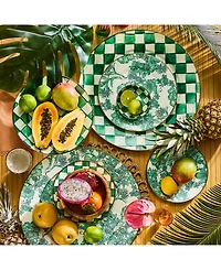 Mackenzie-Childs Emerald English Garden Salad/Dessert Plate