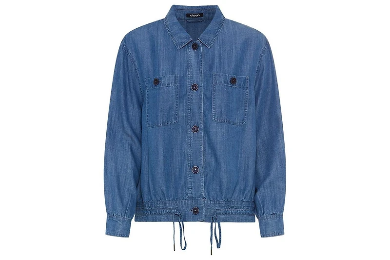 Olsen Women's Lightweight Denim Look Jacket