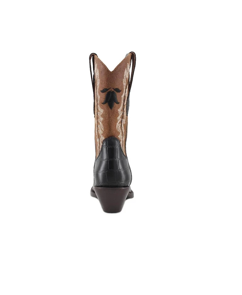 Bianca Leather Cowgirl Boots - Stylish & Comfortable by Buck Brana