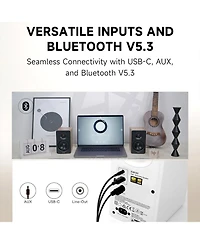 Edifier Bookshelf Speakers, 66W Rms Desktop Speakers with Stands
