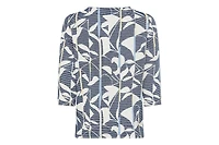 Olsen Women's Floral Rib Knit Jersey Top