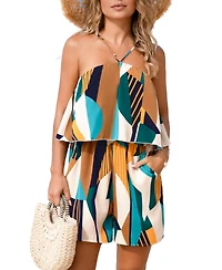 Cupshe Women's Gallery Abstract Romper