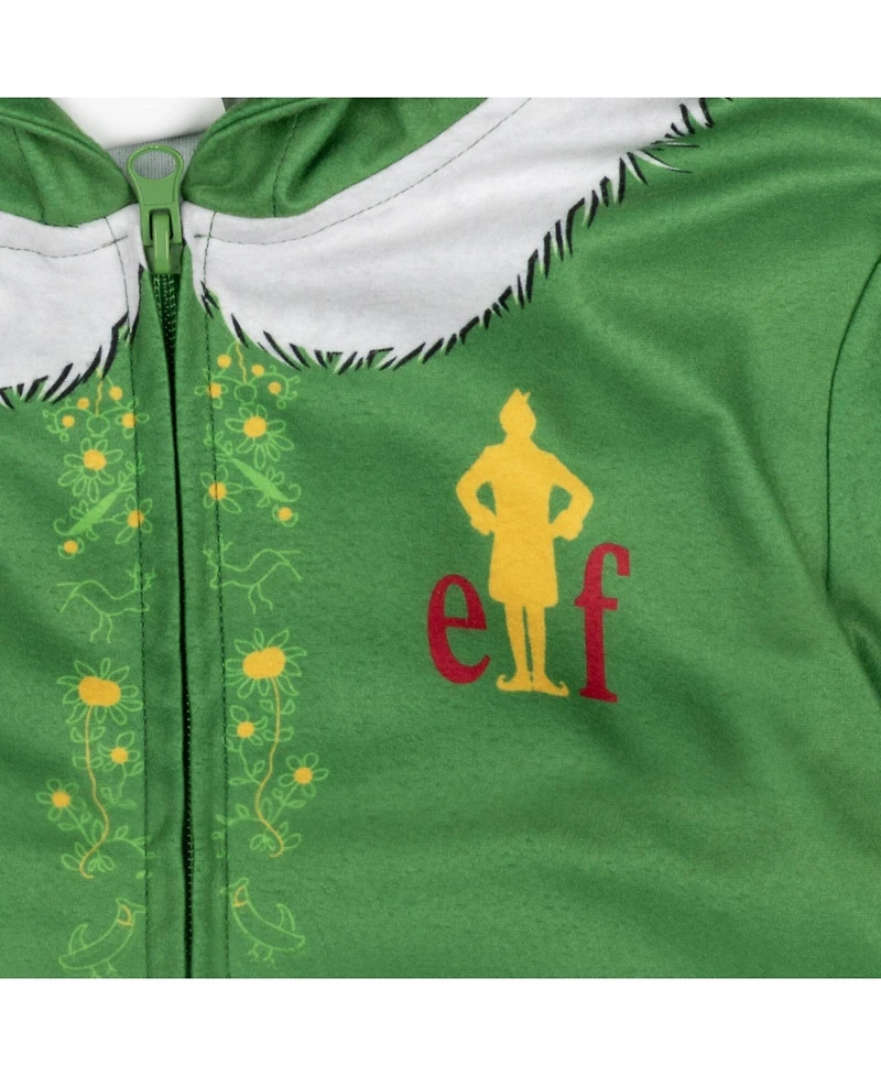 Elf Little Boys Fleece Zip Up Cosplay Pajama Coverall