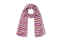 Olsen 100% Silk Chevron Print Scarf