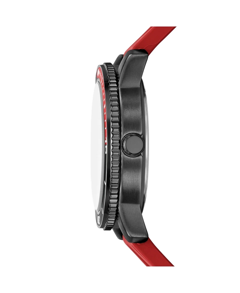 Skechers Men's Lachman Three-Hand Date, Black Alloy Watch