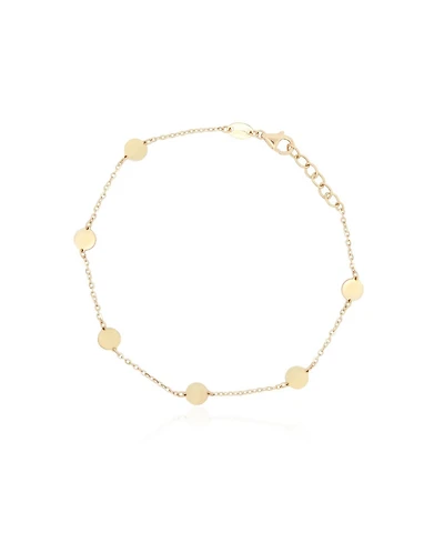 The Lovery Golden Disc Chain Bracelet 14K Gold