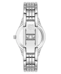 Anne Klein Women's Quartz Mint and Silver-Tone Metal Alloy Classic Easy to Read Dial Watch, 26mm
