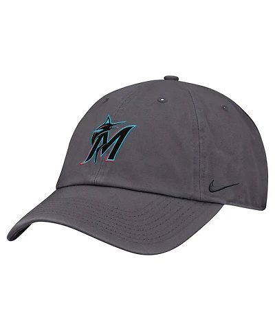 Nike Men's Gray Miami Marlins Club Adjustable Hat