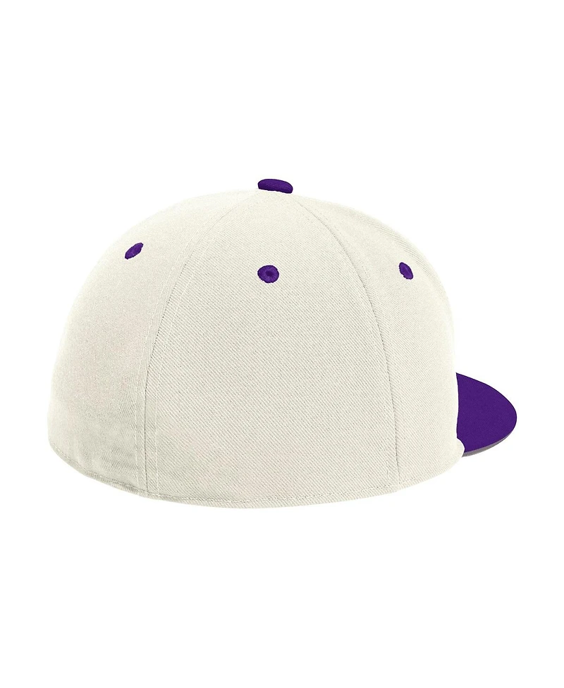 Adidas Men's Cream Washington Huskies On-Field Fitted Baseball Hat