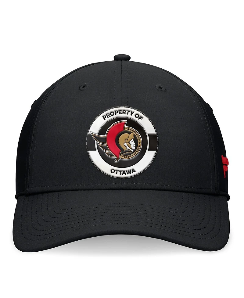 Fanatics Men's Black Ottawa Senators Authentic Pro Training Camp Flex Hat