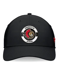 Fanatics Men's Black Ottawa Senators Authentic Pro Training Camp Flex Hat