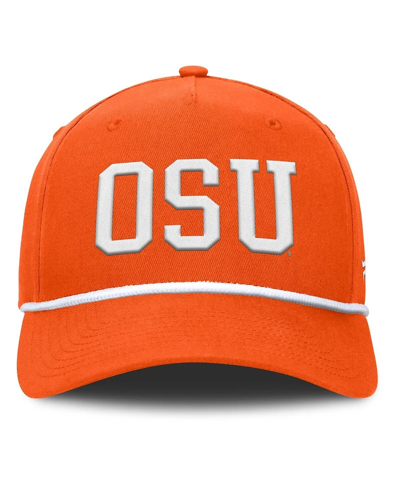 Fanatics Men's Orange Oklahoma State Cowboys Foul Ball Rope Adjustable Hat