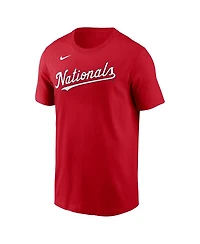 Nike Men's Dylan Crews Red Washington Nationals Fuse Name Number T-Shirt