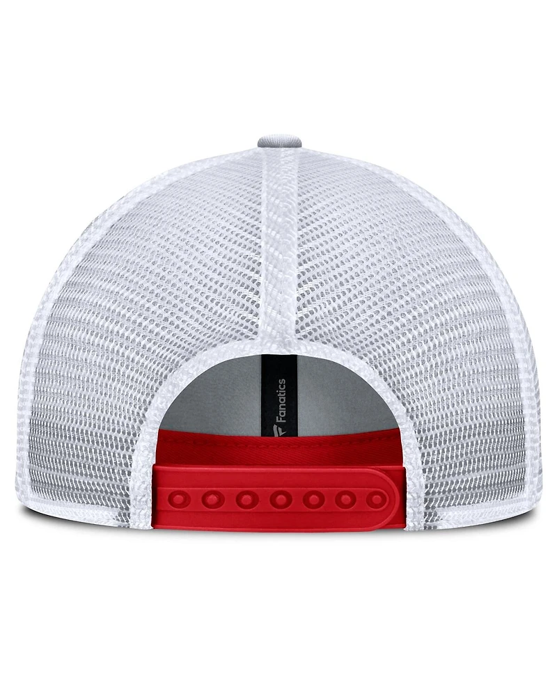Fanatics Men's Red Detroit Red Wings Fundamental One-Time Trucker Adjustable Hat