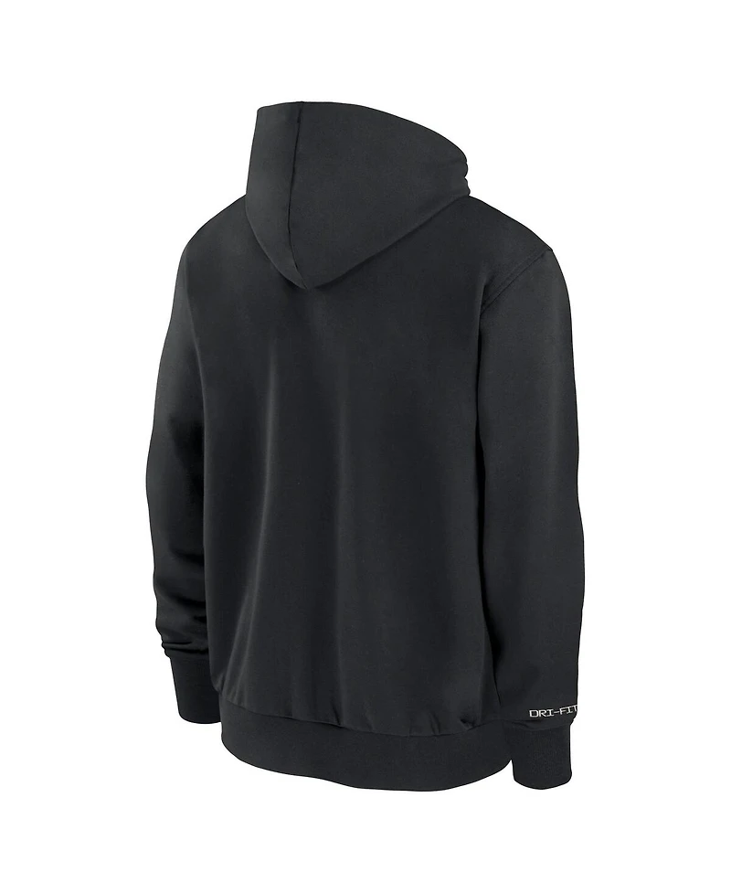 Nike Men's Black West Virginia Mountaineers On-Court Performance Full-Zip Hoodie