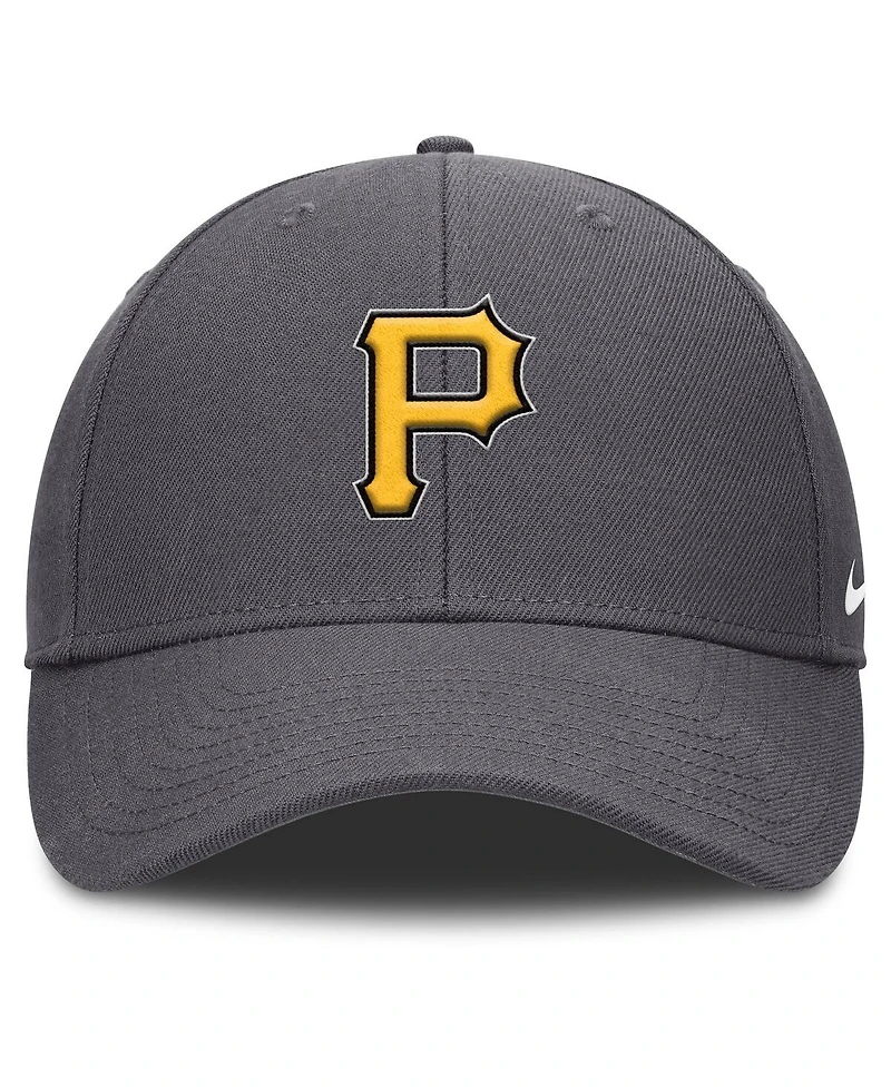 Nike Men's Gray Pittsburgh Pirates Club Performance Adjustable Hat