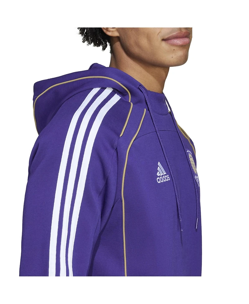 Adidas Men's Purple Orlando City Sc 2025 Travel Pullover Hoodie