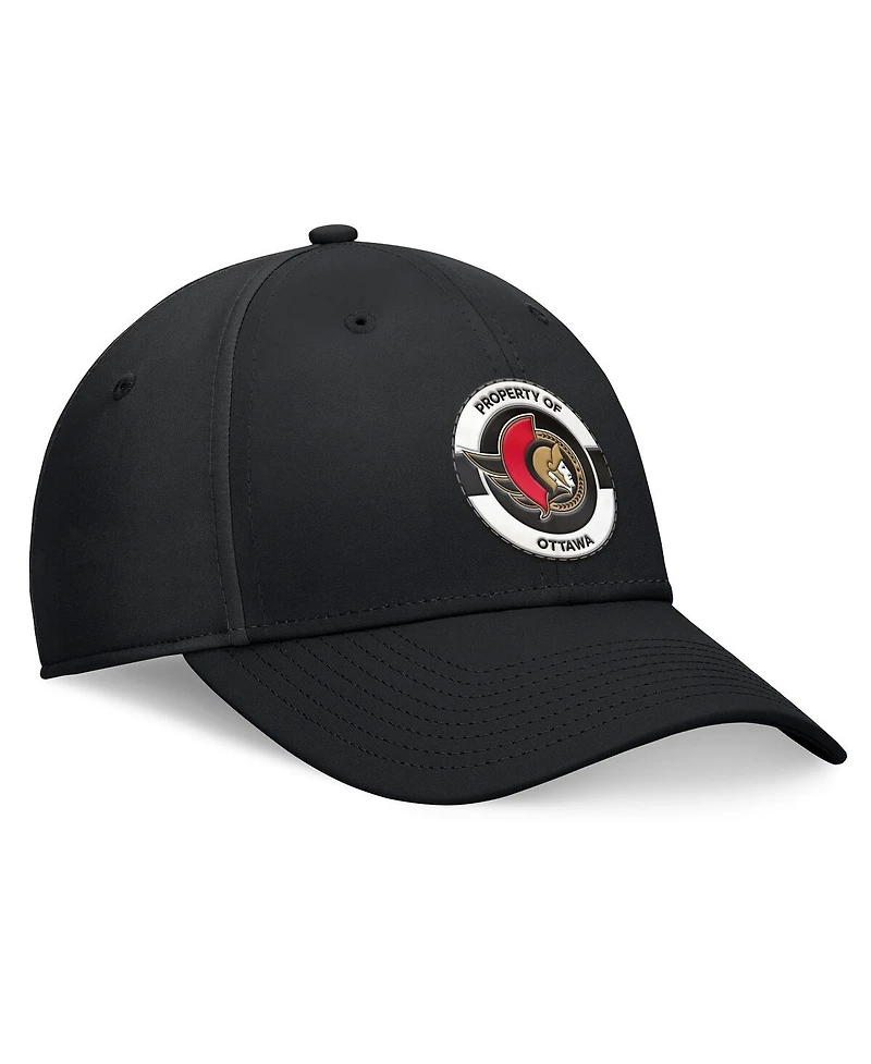 Fanatics Men's Black Ottawa Senators Authentic Pro Training Camp Flex Hat
